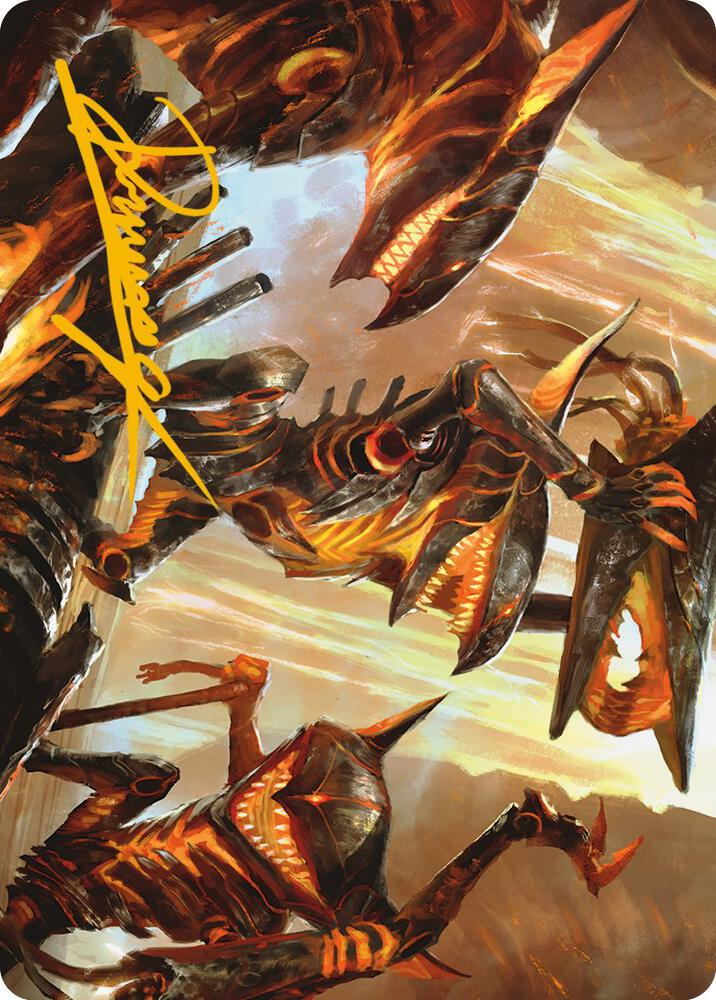 Gleeful Demolition Art Card (Gold-Stamped Signature)
