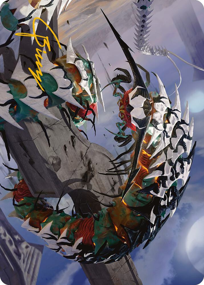 Atraxa's Skitterfang Art Card (Gold-Stamped Signature)