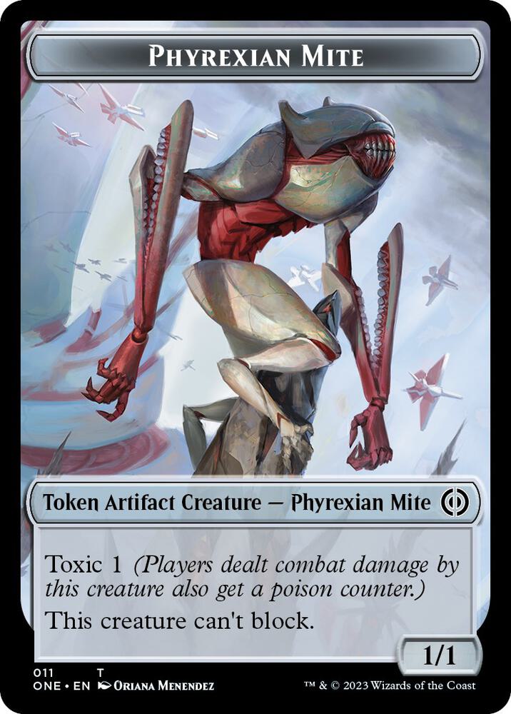 Phyrexian Mite (011) // Phyrexian Mite (012) Double-sided Token
