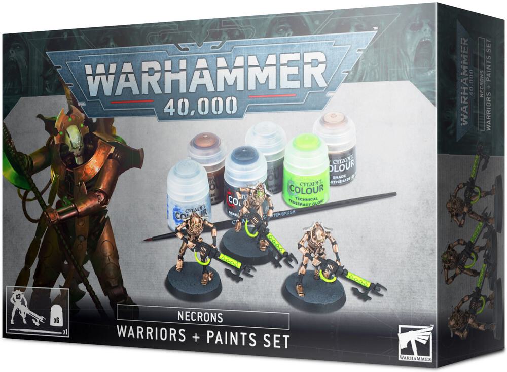 Warhammer 40K - Necrons: Warriors + Paints Set