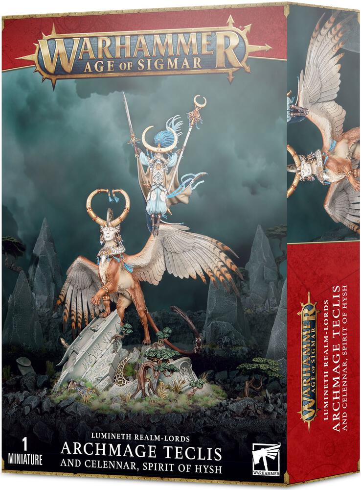 Warhammer: Age of Sigmar - Lumineth Realm-Lords: Archmage Teclis and Celennar, Spirit of Hysh
