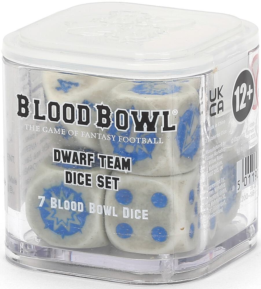 Blood Bowl: Dwarf Team Dice Set (7-Pack)