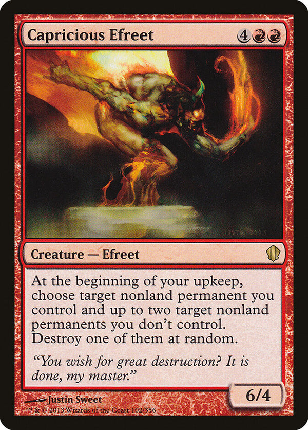 Capricious Efreet - Magic: The Gathering