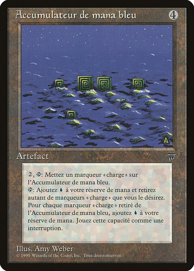 Blue Mana Battery (French) - "Accumulateur de mana bleu"
