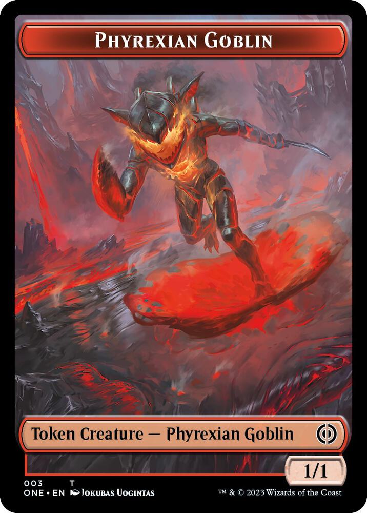 Phyrexian Goblin // Cat Double-Sided Token
