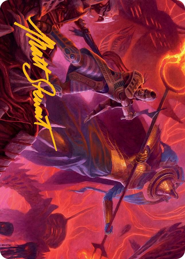 Djeru and Hazoret Art Card (Gold-Stamped Signature)