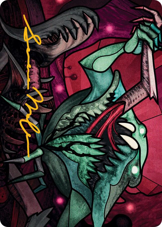 Yargle, Glutton of Urborg Art Card (Gold-Stamped Signature)