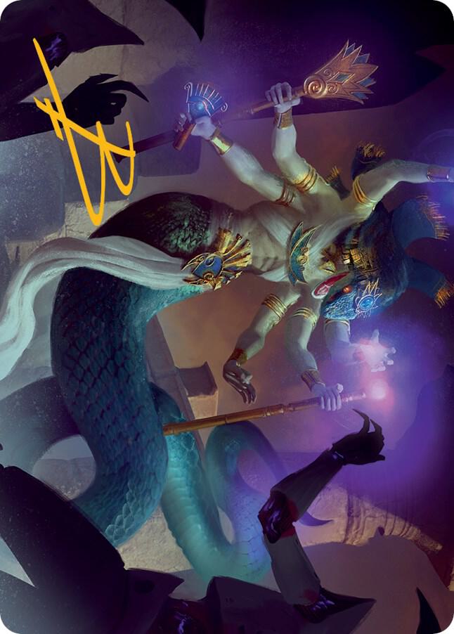 Imoti, Celebrant of Bounty Art Card (Gold-Stamped Signature)