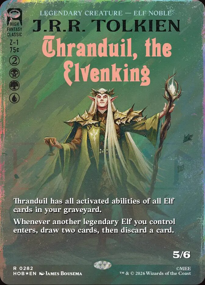 Thranduil, the Elvenking (Borderless) (Surge Foil)
