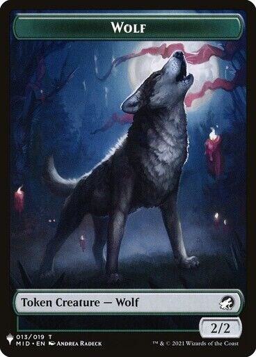 Wolf // Ashaya, the Awoken World Double-Sided Token