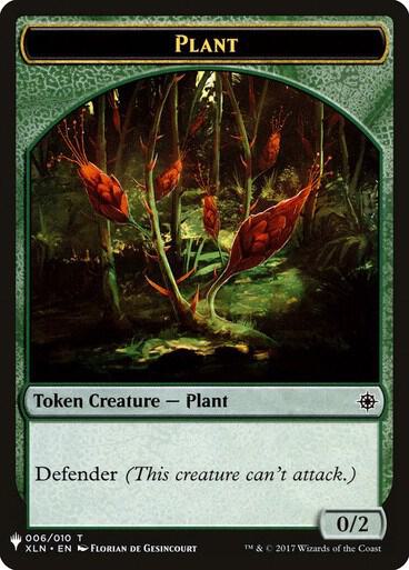 Plant // Emblem - Chandra, Roaring Flame Double-Sided Token