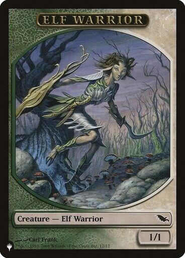 Elf Warrior // Emblem - Tibalt, Cosmic Impostor Double-sided Token