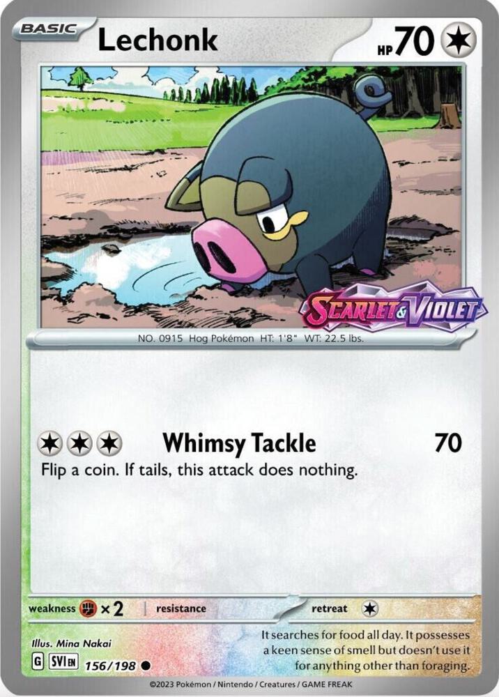 Lechonk - 156/198 (Best Buy Exclusive)