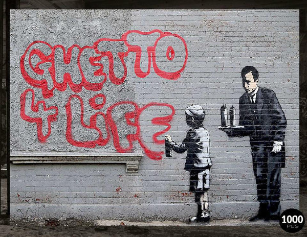 Urban Art Banksy: Ghetto 4 Life - 1024 Piece Puzzle - My Store
