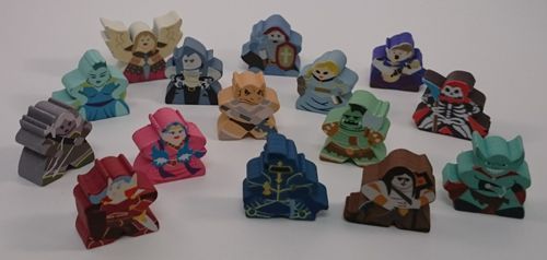 Tiny Epic Defenders: Character Meeples – Original 15 Heroes