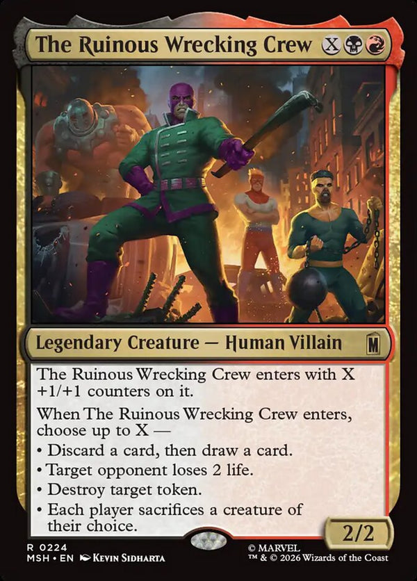 The Ruinous Wrecking Crew (MSH 224) - Magic: The Gathering