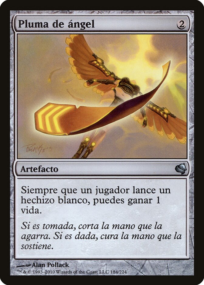 Angel's Feather (Spanish) - "Pluma de angel"