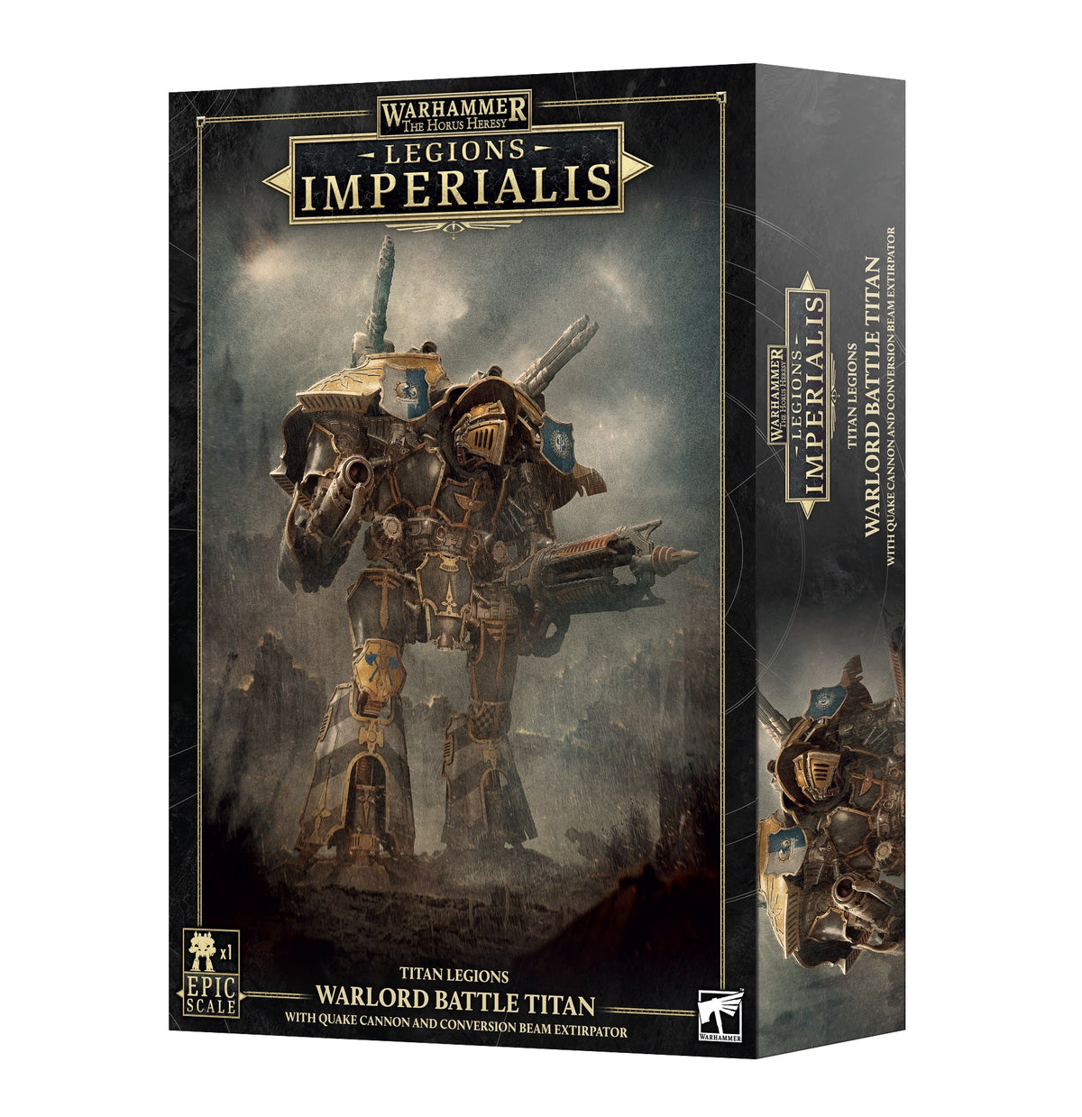 Legions Imperialis Warlord Titan with Quake Cannon & Conversion Beam Extirpator