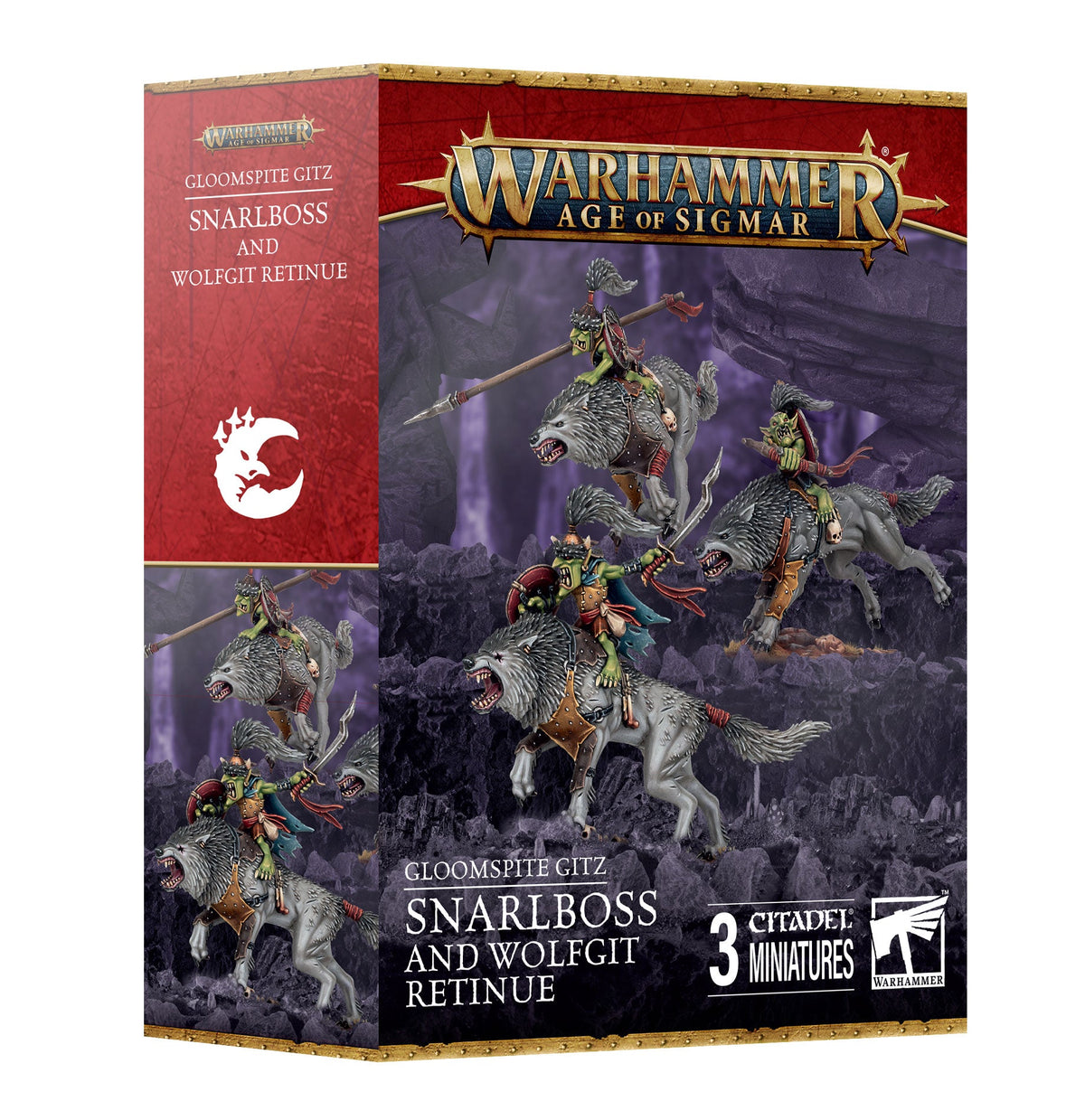 Gloomspite Gitz Snarlboss & Wolfgit Retinue