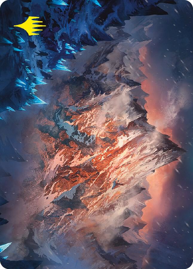 Mountain Art Card (Gold-Stamped Signature)