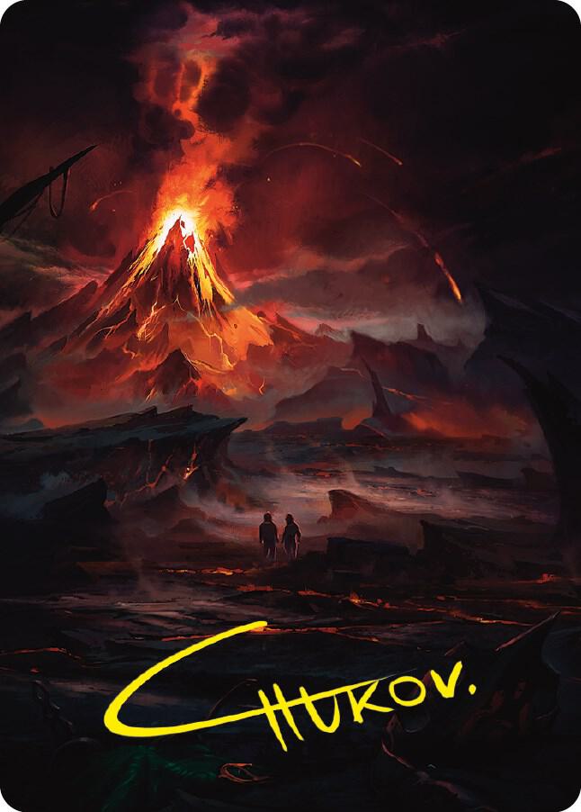 Valley of Gorgoroth Art Card (Gold-Stamped Signature)