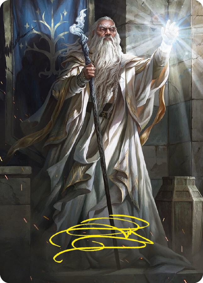 Gandalf the White Art Card (Gold-Stamped Signature)