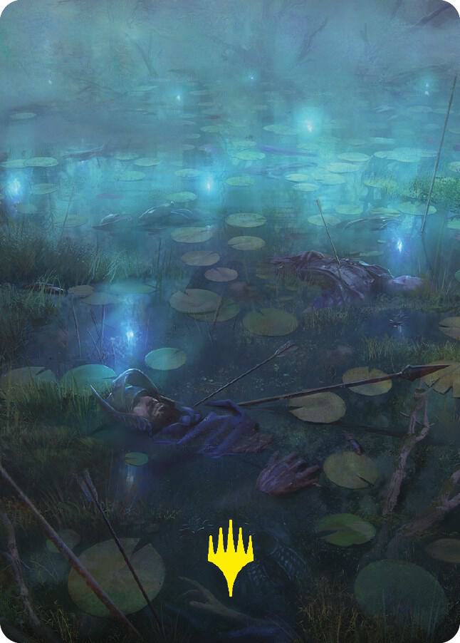 The Dead Marshes Art Card (Gold-Stamped Signature)