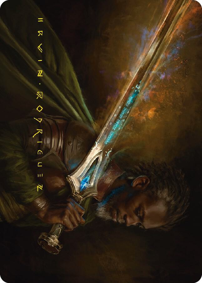 Anduril, Flame of the West Art Card (Gold-Stamped Signature)