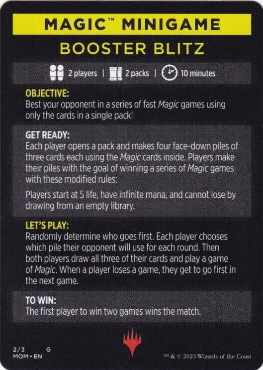 Magic Minigame: Booster Blitz