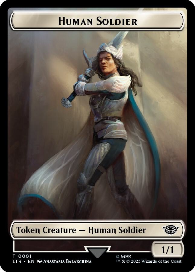 Human Soldier (0001) // Food (0009) Double-Sided Token