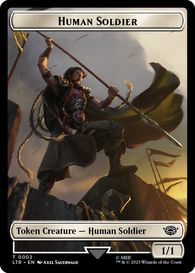 Human Soldier (0002) // Food (0009) Double-Sided Token