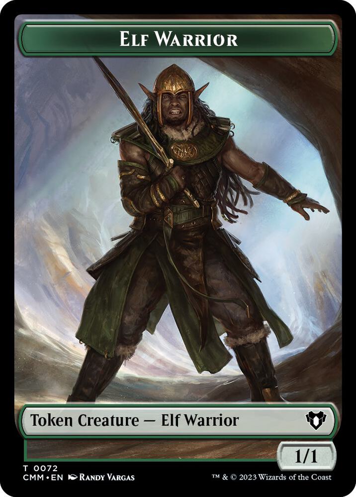 Elf Warrior // Cleric Double-Sided Token