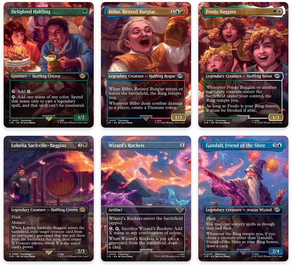 Bilbo's Birthday Party Scene [Set of 6]