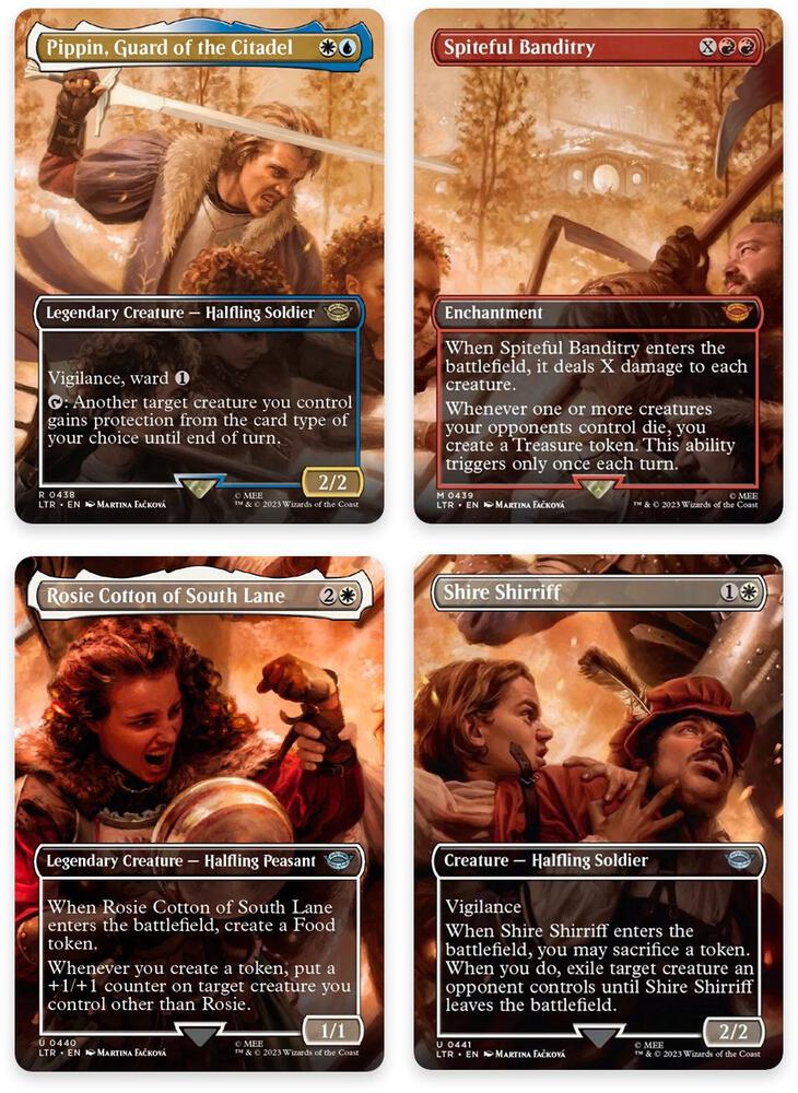 The Scouring of the Shire Scene [Set of 4]