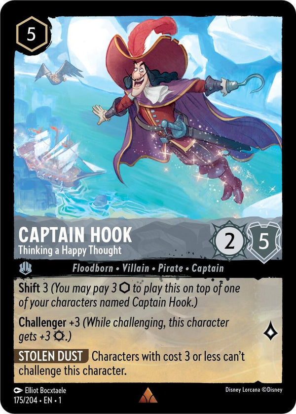 Captain Hook - Thinking a Happy Thought - Disney Lorcana