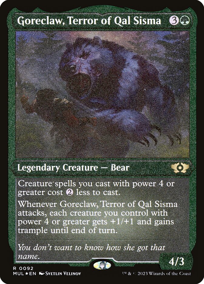 Goreclaw, Terror of Qal Sisma (Foil Etched)