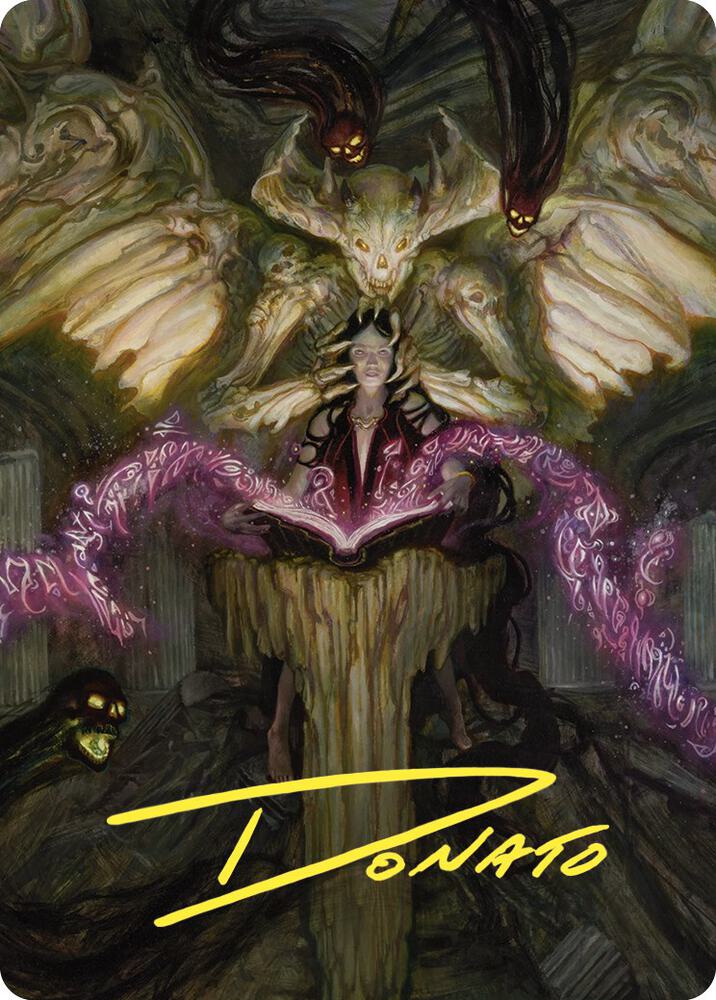 Demonic Tutor Art Card (Gold-Stamped Signature)