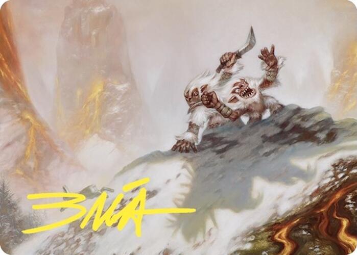 Dragon Fodder Art Card (Gold-Stamped Signature)