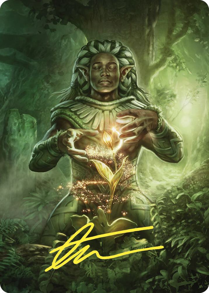 Elvish Mystic Art Card (Gold-Stamped Signature)
