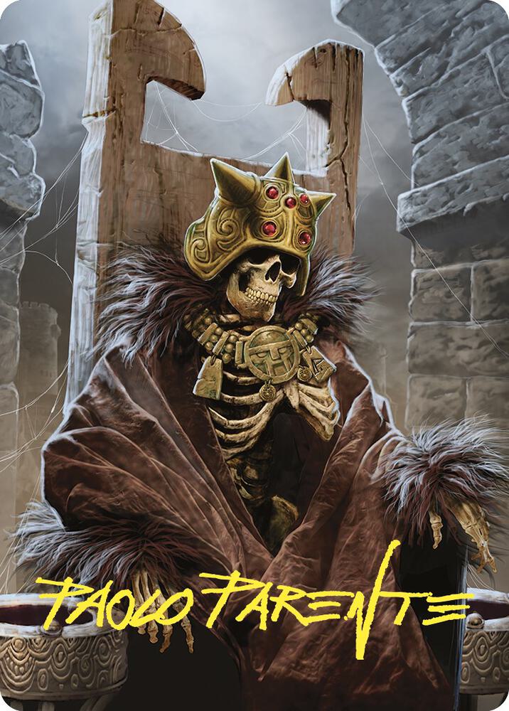 Champion's Helm Art Card (Gold-Stamped Signature)
