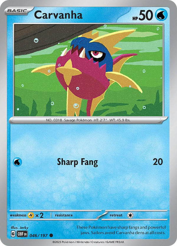 Carvanha - Pokémon