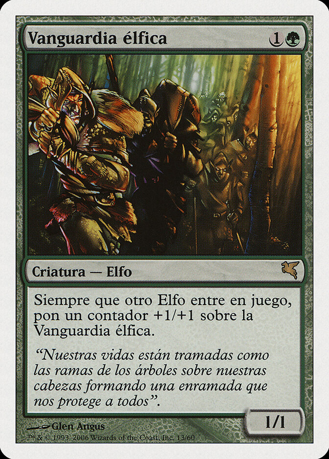Elvish Vanguard (Spanish) - "Vanguardia élfica"