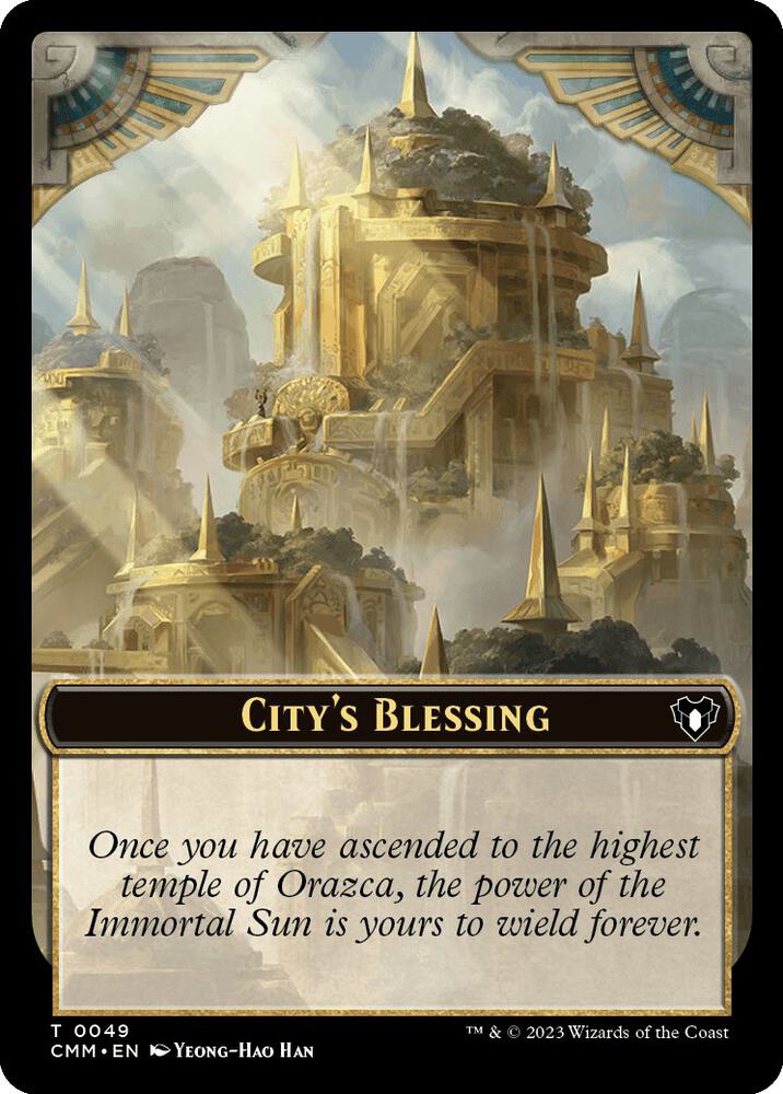 City's Blessing // Elf Druid Double-Sided Token