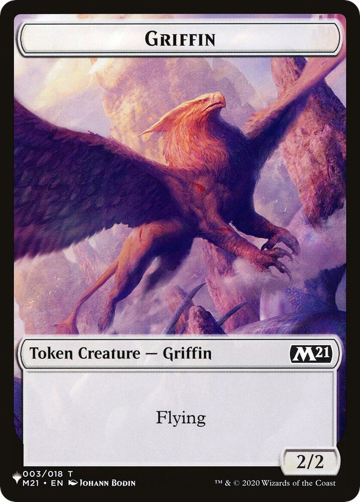 Griffin // Ajani's Pridemate Double-sided Token