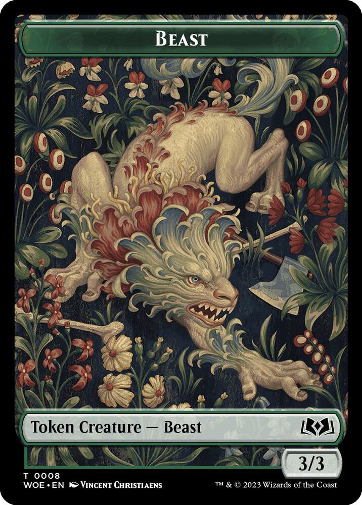Beast // Food (0011) Double-Sided Token