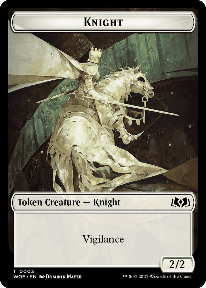 Knight // Food (0011) Double-Sided Token