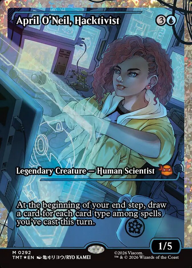 April O'Neil, Hacktivist (0292) (Showcase) (Fracture Foil)