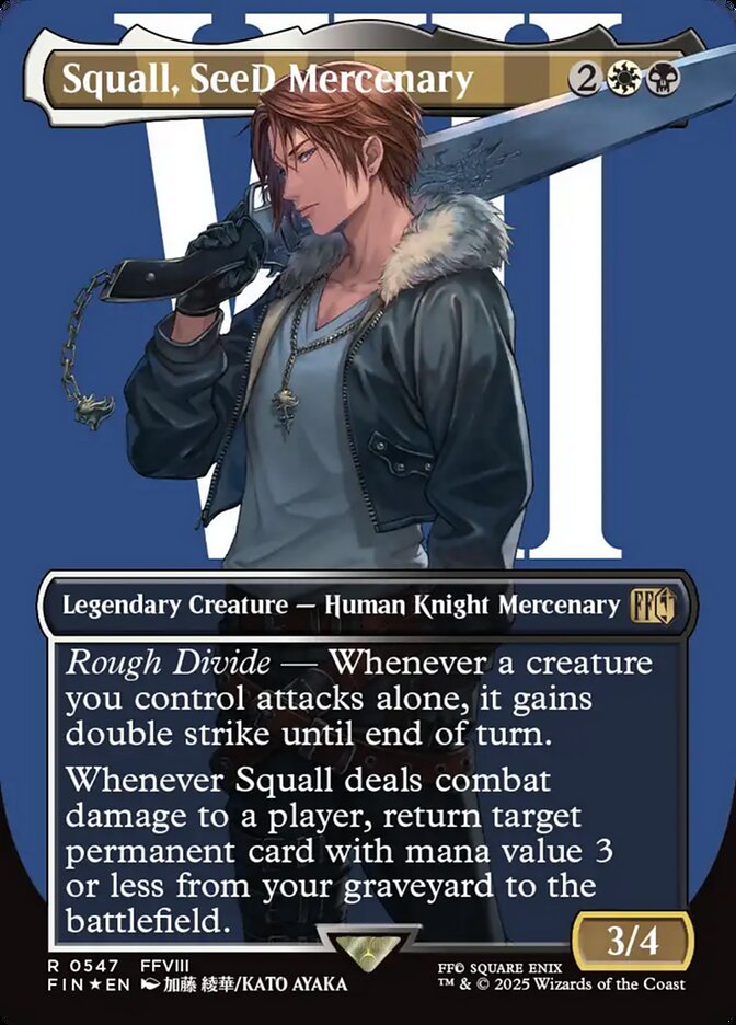 Squall, SeeD Mercenary (Borderless) (Surge Foil)