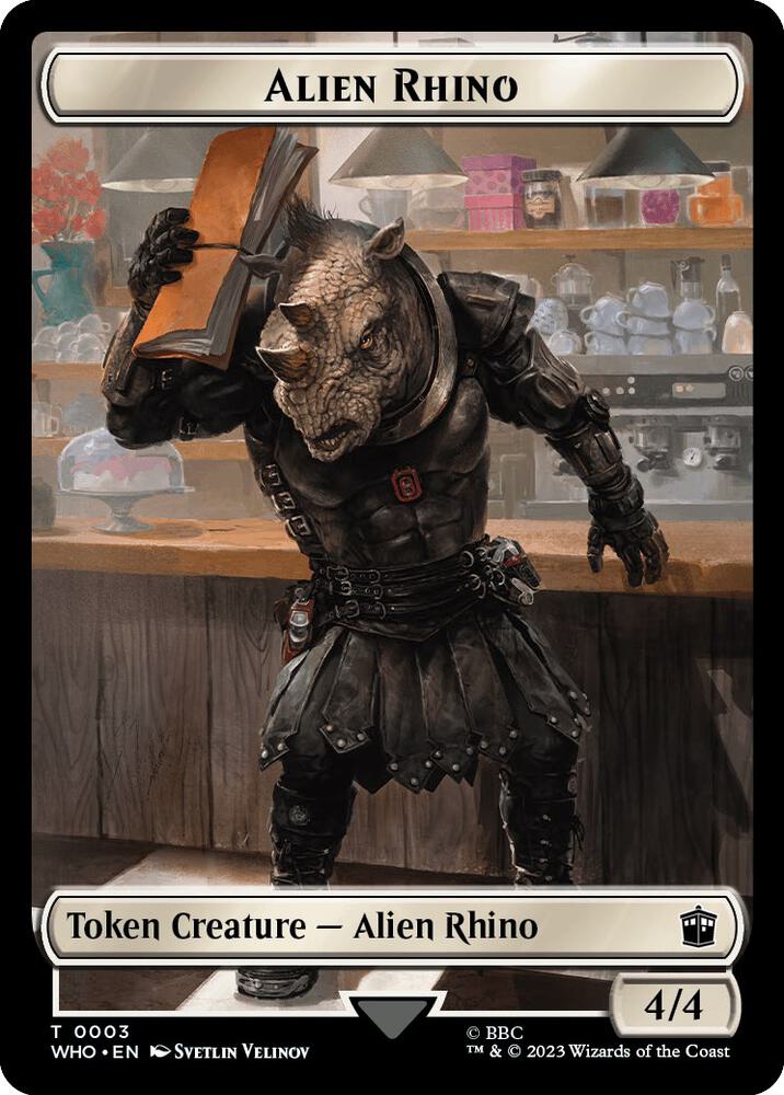 Alien Rhino // Treasure (0030) Double-Sided Token