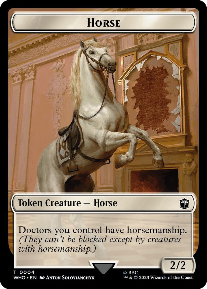 Horse // Cyberman Double-Sided Token